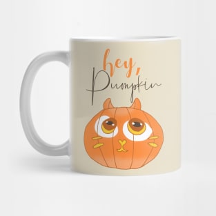 Hey, Pumpkin Cute Cat Mug